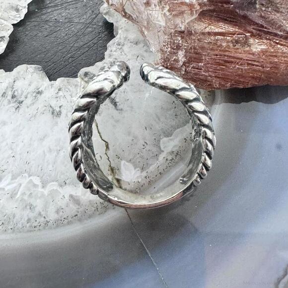 Carolyn Pollack Sterling Silver Decorated Engraved Adjustable Ring S 9 For Women - Picture 8 of 10